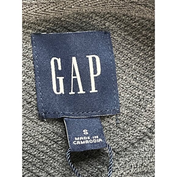 GAP NWT Men's Textured Hoodie, Gray, Small - Picture 15 of 16